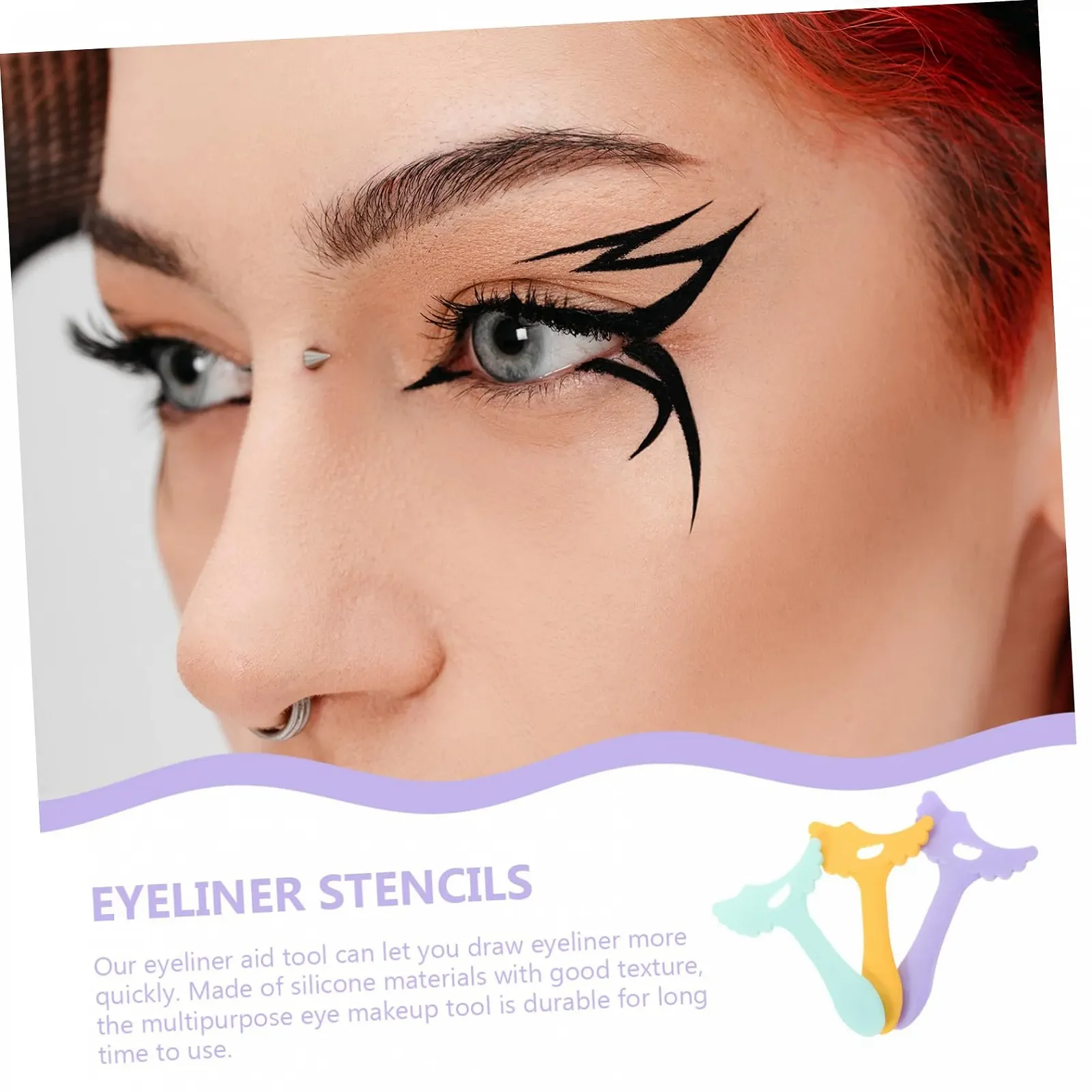 Аплікатор для підводки 3 шт. Інструмент для макіяжу очей Багаторазовий, фото №7 Аплікатор для підводки 3 шт. Інструмент для макіяжу очей Багаторазовий, фото №7