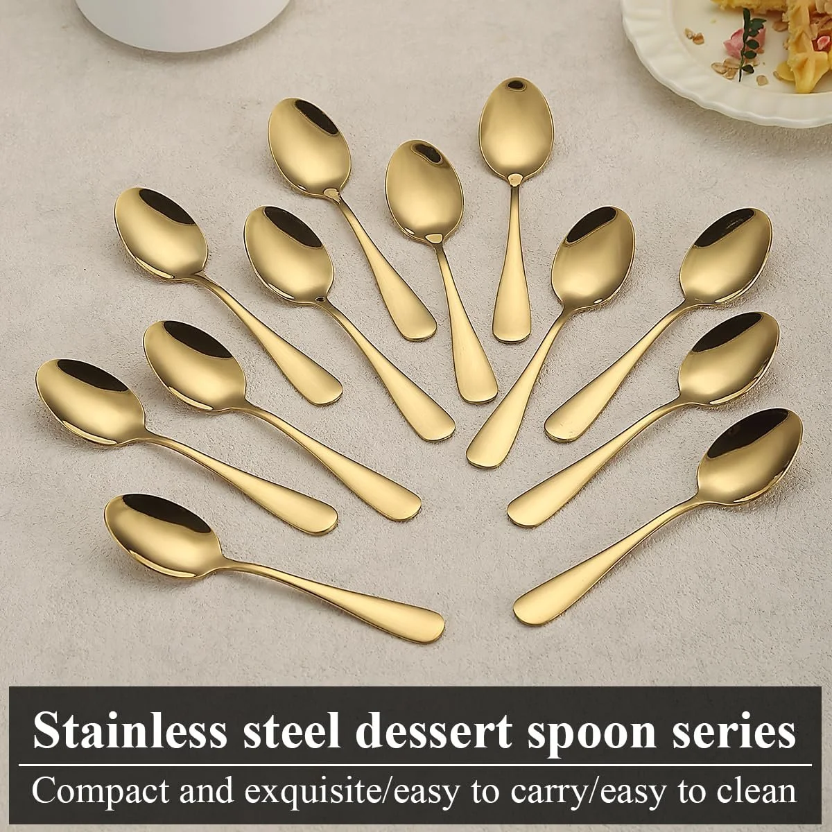 Ложка чайна Gold, набір 12 шт., фото №3
