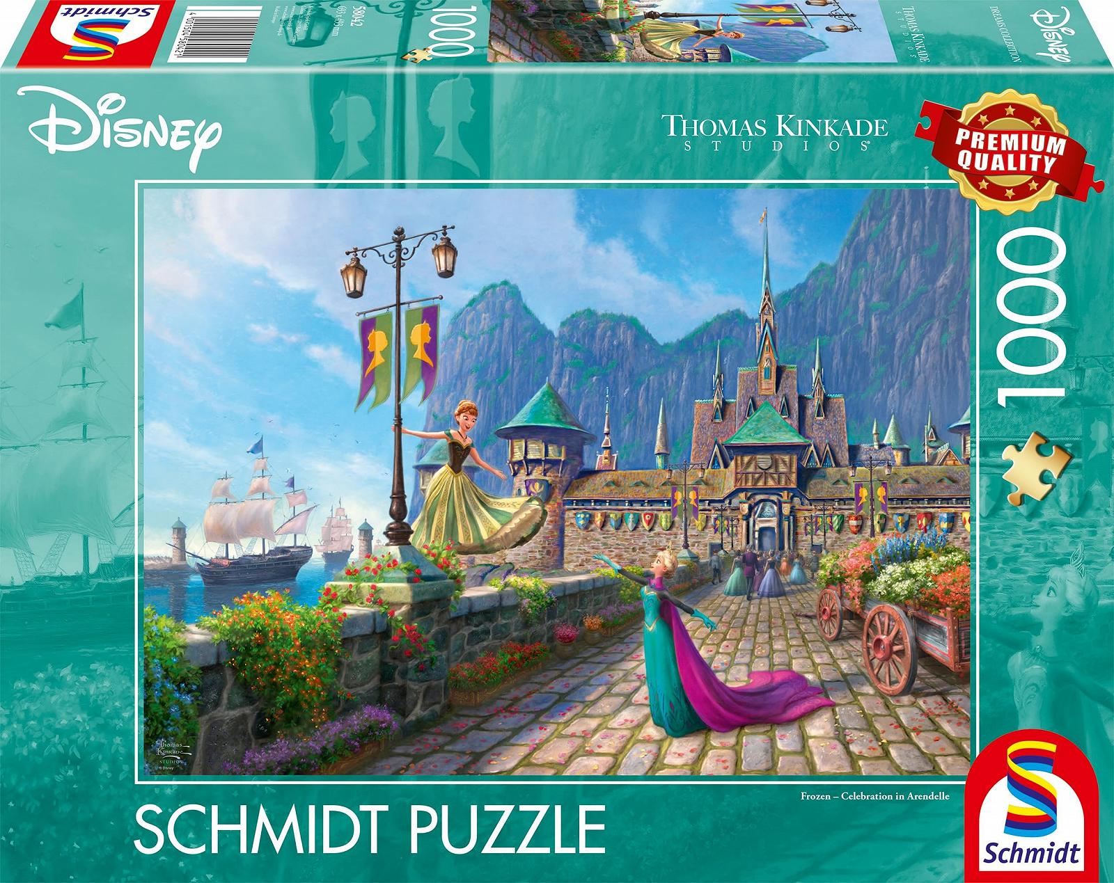 Пазл Schmidt Spiele Thomas Kinkade Disney Frozen Celebrating in Arendelle 58042 1000 элементов, фото №1