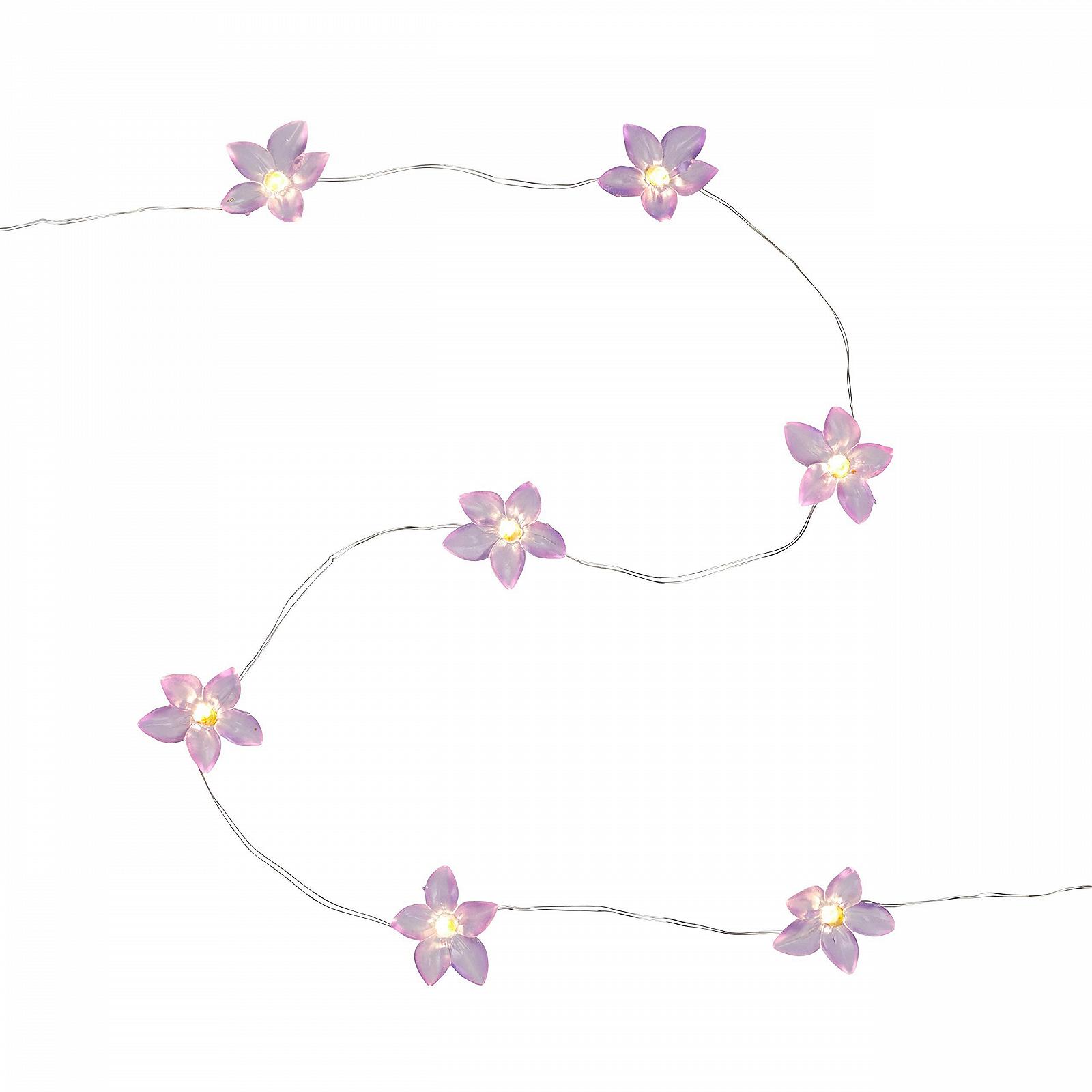 Гирлянда Lights4fun 20 LED Micro Fairy Flowers Теплый белый, фото №3