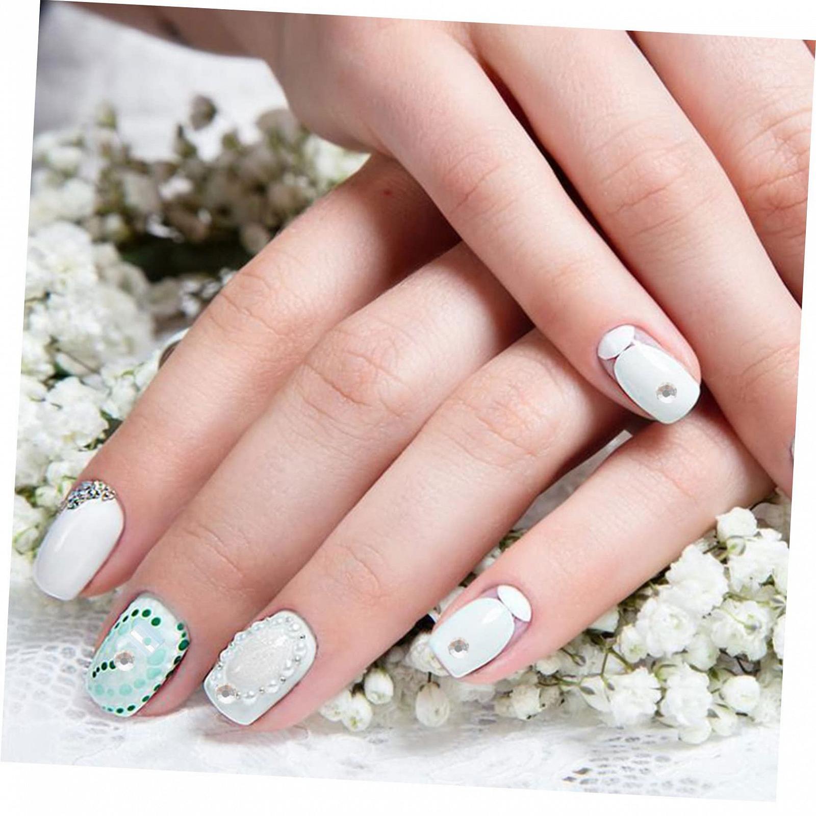 Набір для нігтів FRCOLOR 2 коробки блискучих стразів декоративні підвіски для домашнього використання, фото №8