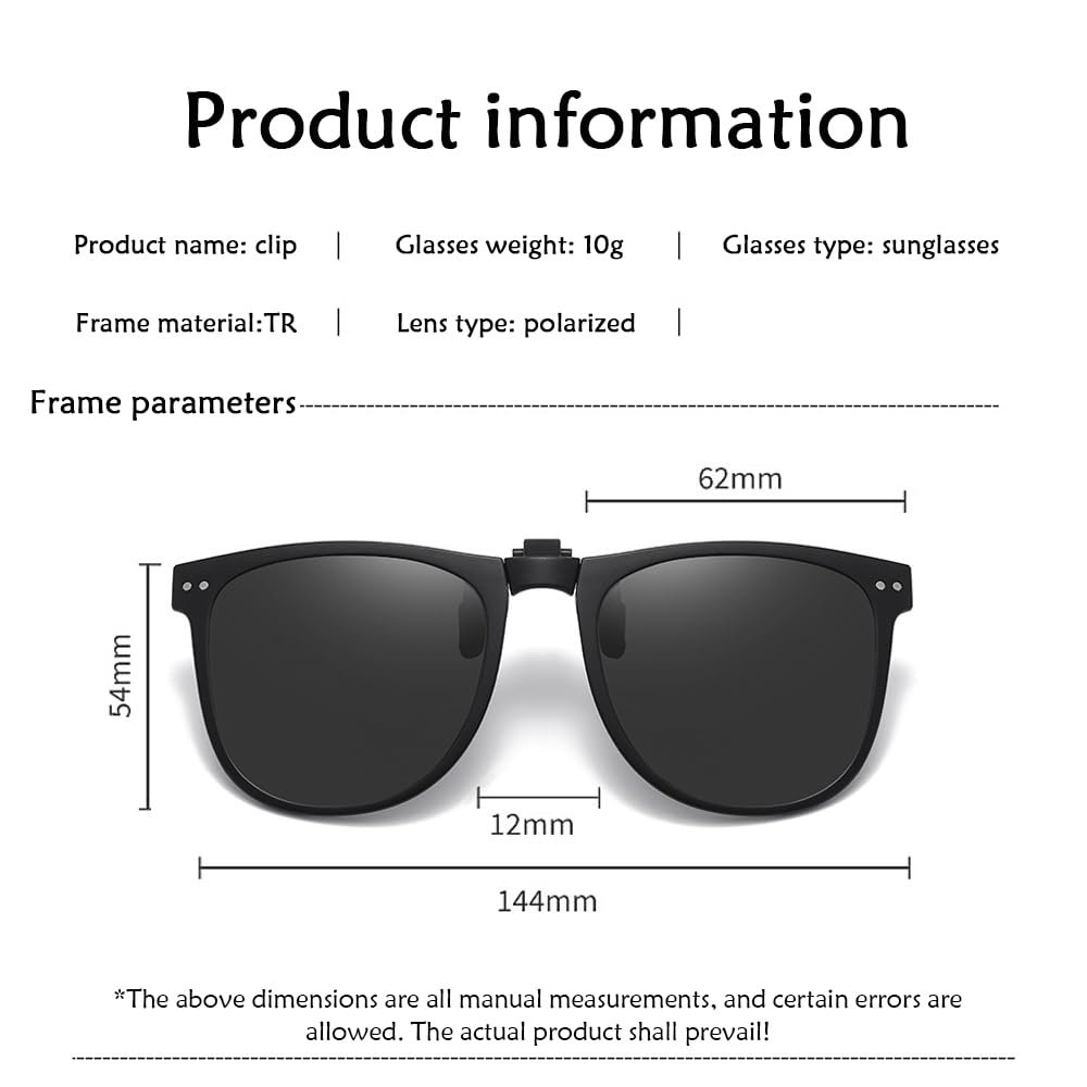 Сонцезахисні окуляри на кліпсах, поляризовані, фото №6