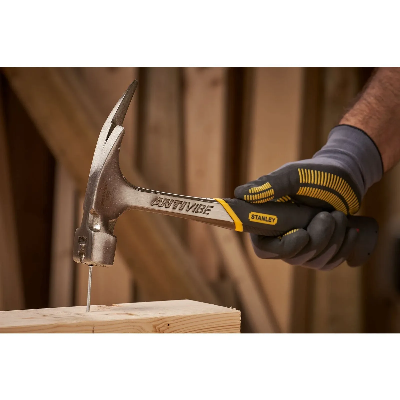 Молоток кровельщика Stanley FatMax Antivibe 1-51-937 600 г 340 мм магнитный держатель цвяхов, фото №5