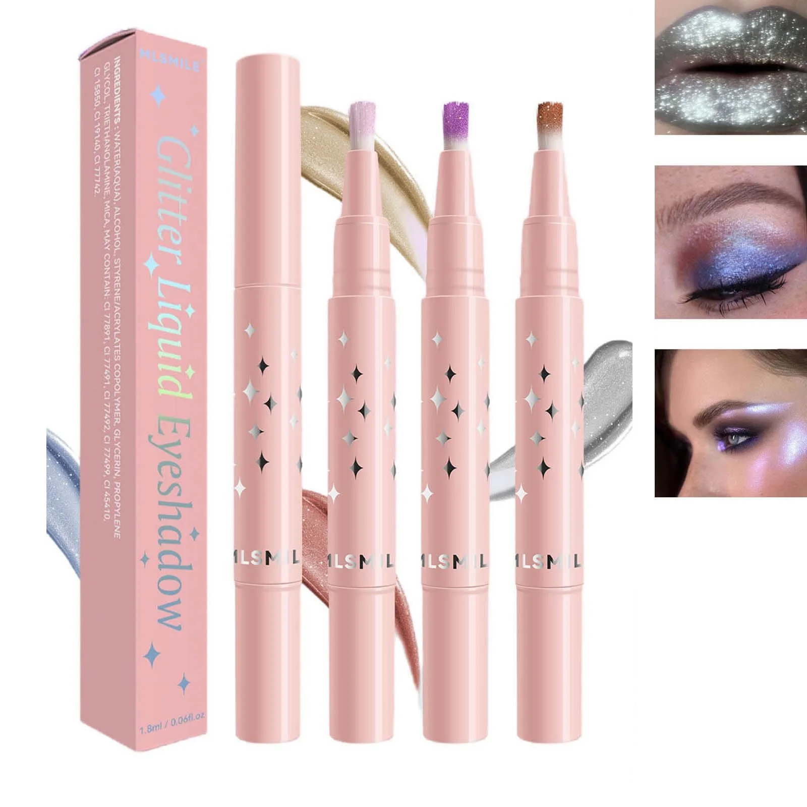 Набор теней для век Multichrom 3 цвета Многомерный макияж, фото №1 Набор теней для век Multichrom 3 цвета Многомерный макияж, фото №1