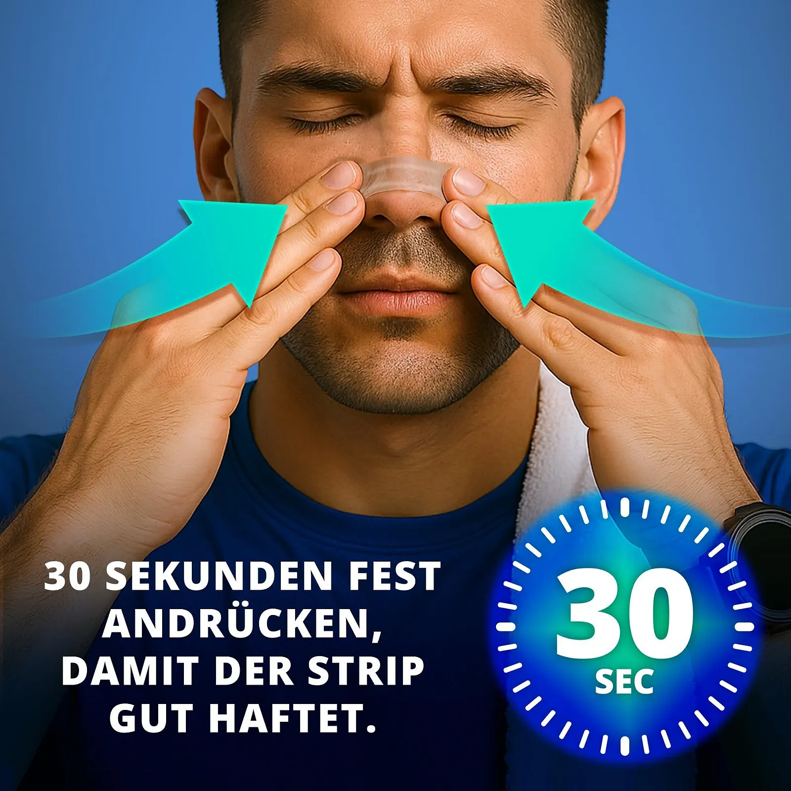 Пластирі для носа від хропіння FLO2 30 прозорих смужок, фото №4