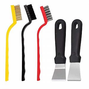 Набор щеток для чистки Grout Brush 1 Set со скребками и угловой щеткой многофункциональный - Фото 1