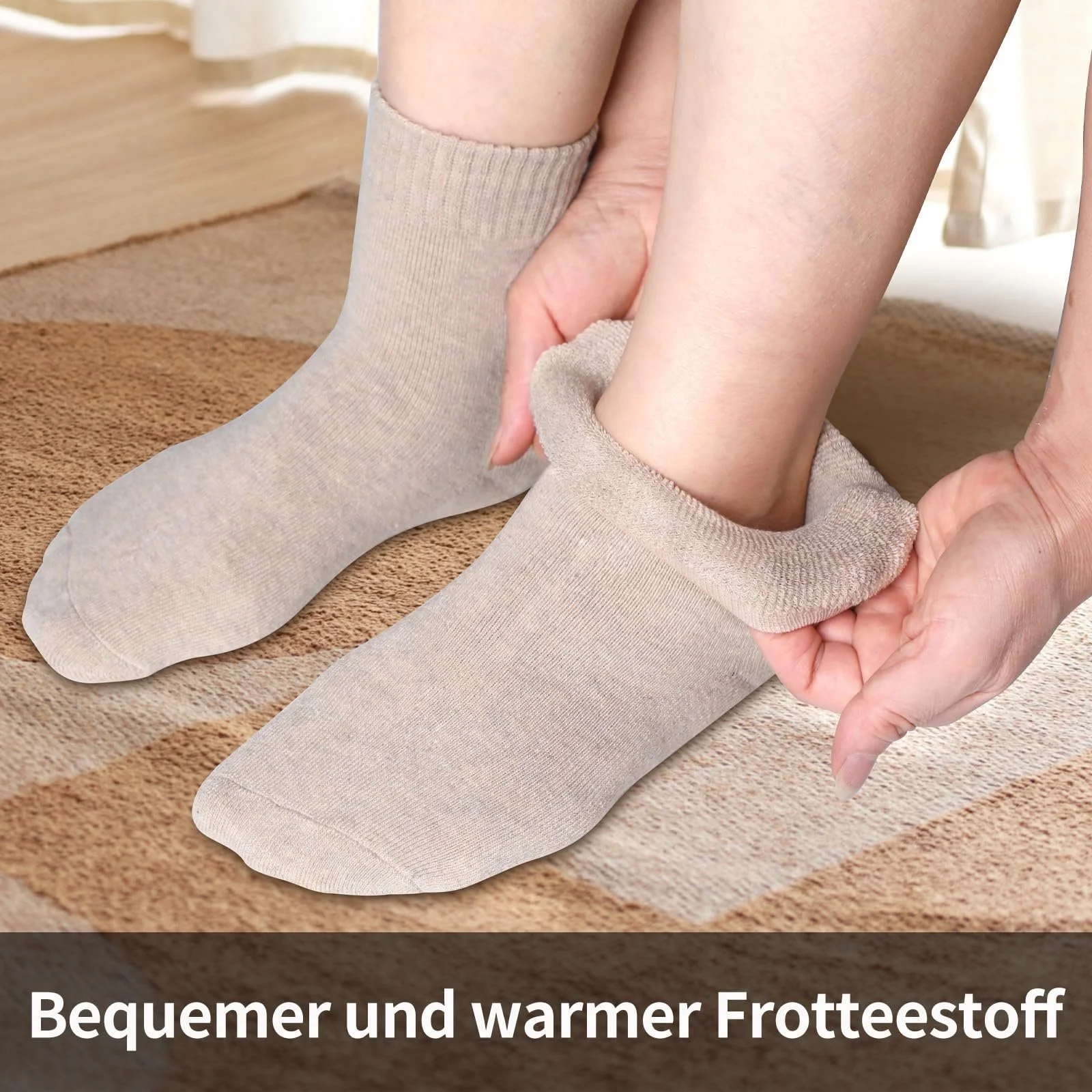 Жіночі теплі шкарпетки, набір 6 пар, розмір EU 35-42, фото №5