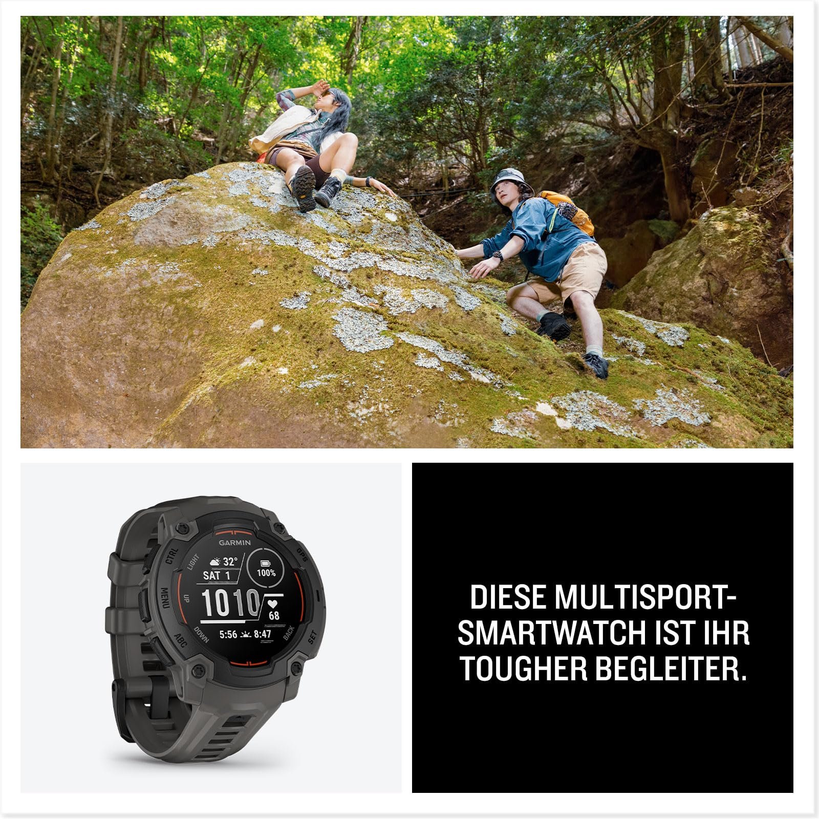 Смарт-часы мультиспортивные GPS Garmin Instinct E 45 мм, дисплей 0.9 дюйма, до 16 дней работы от батареи, фото №9