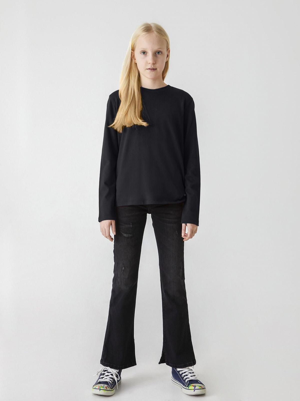 Толстовка Джинсовая LTB Manege для девочек, размер 116 см, черная, фото №2