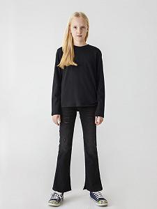 Толстовка Джинсовая LTB Manege для девочек, размер 116 см, черная synthetic.ua - Фото 1