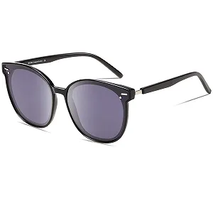 Солнцезащитные очки DUCO W017 Женские Поляризованные Большие Винтажные Оверсайз Круглые Ретро - Фото 1