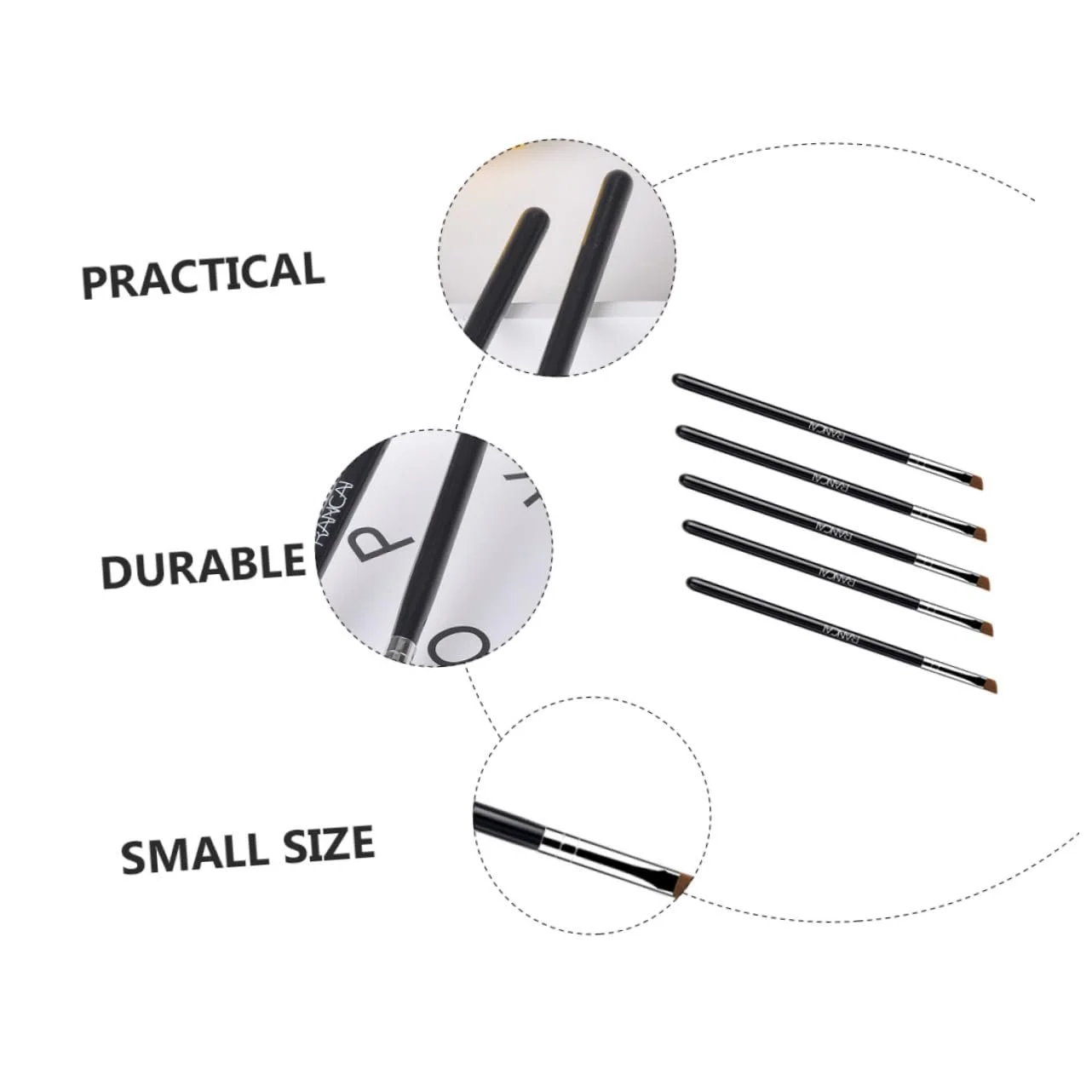 Пензлі MAGICLULU для макіяжу 5шт Практичний, фото №4 Пензлі MAGICLULU для макіяжу 5шт Практичний, фото №4