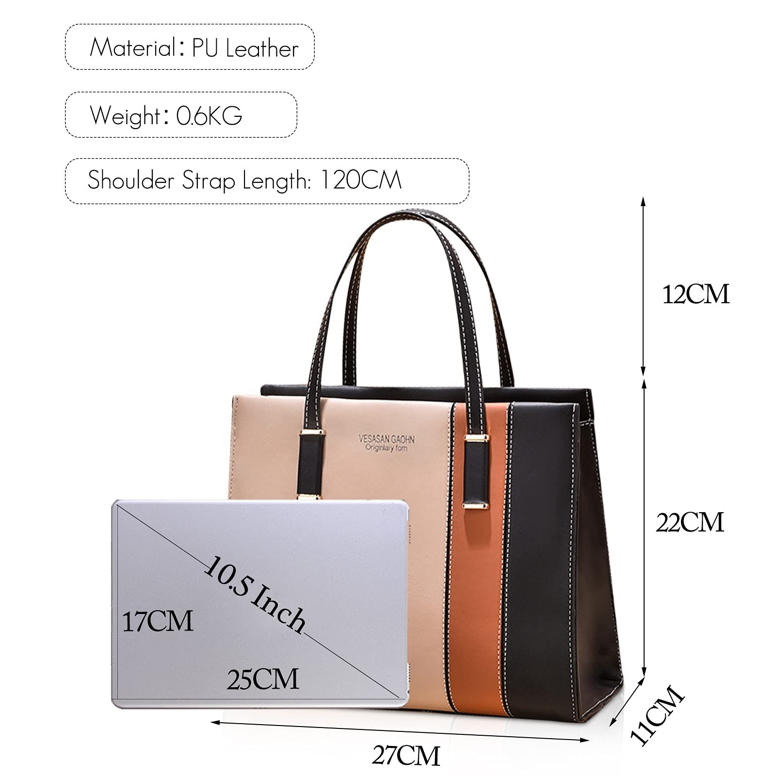 Сумка на плечо FANDARE Элегантная Регулируемая Женская Сумка из ПУ кожи Водонепроницаемая Среднего размера, фото №4 Сумка на плечо FANDARE Элегантная Регулируемая Женская Сумка из ПУ кожи Водонепроницаемая Среднего размера, фото №4