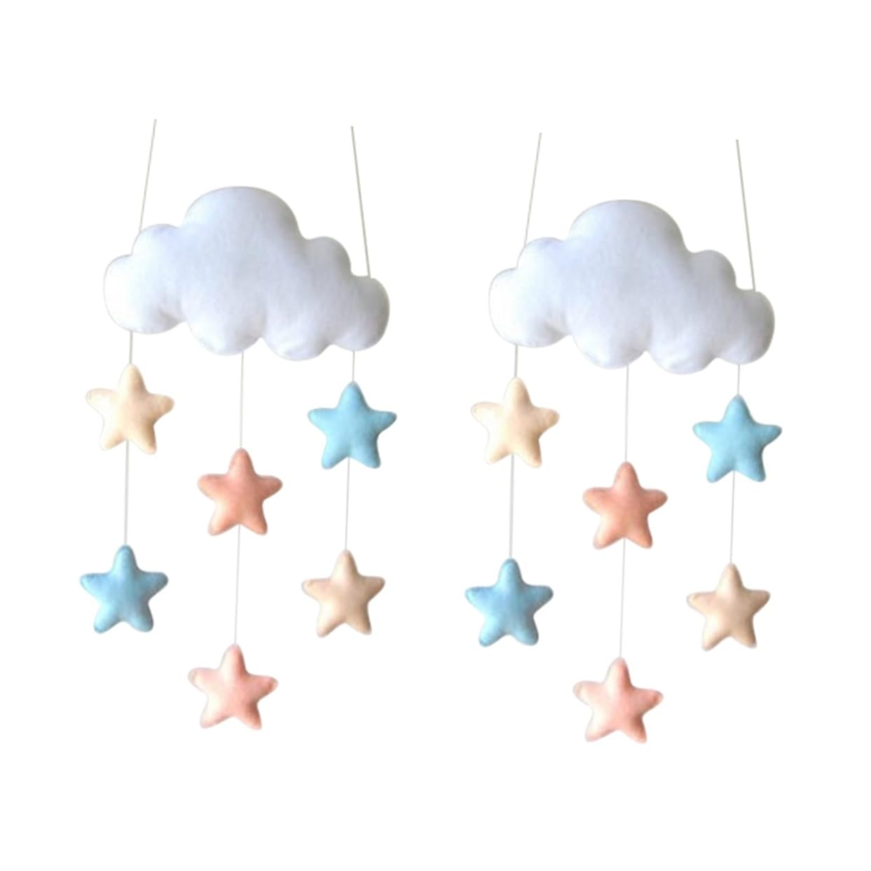 Декорація Карусель на ліжечко MAGICLULU Cloud Raindrop для дітей 2 штуки, фото №4