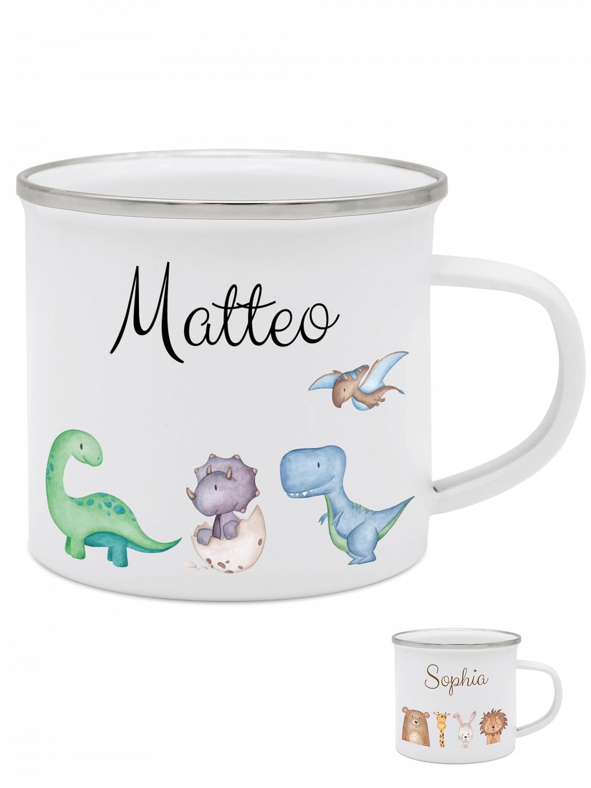 Емальована кружка wunderwunsch Дитяча з високоякісним спеціальним друком Ударостійка, фото №1