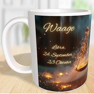 Чашка Кавова Zodiac Терези Сузір'я synthetic.ua - Фото 1