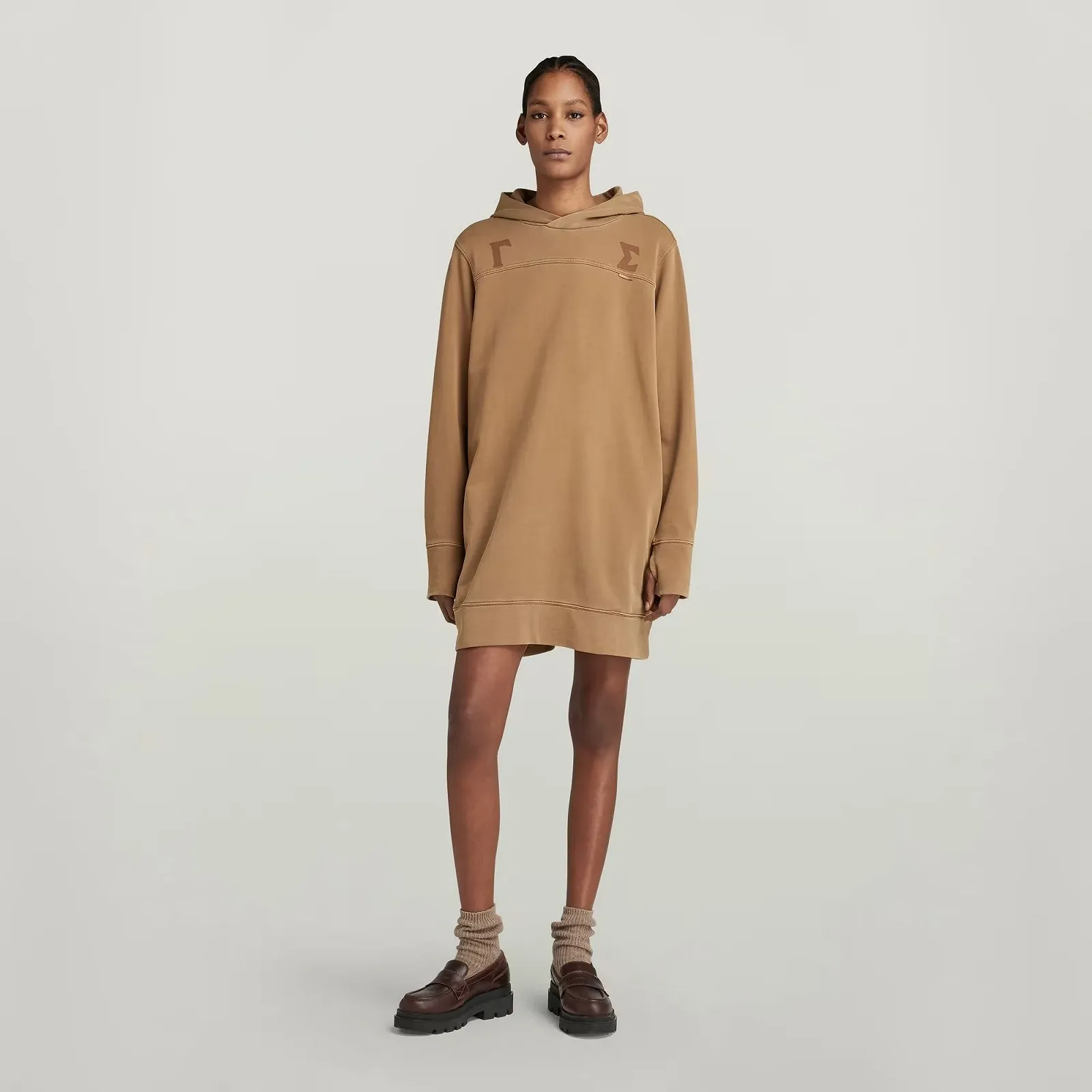 Женское платье G-Star RAW Gamma Sigma Loose Hooded Sweat Dress - S, фото №6