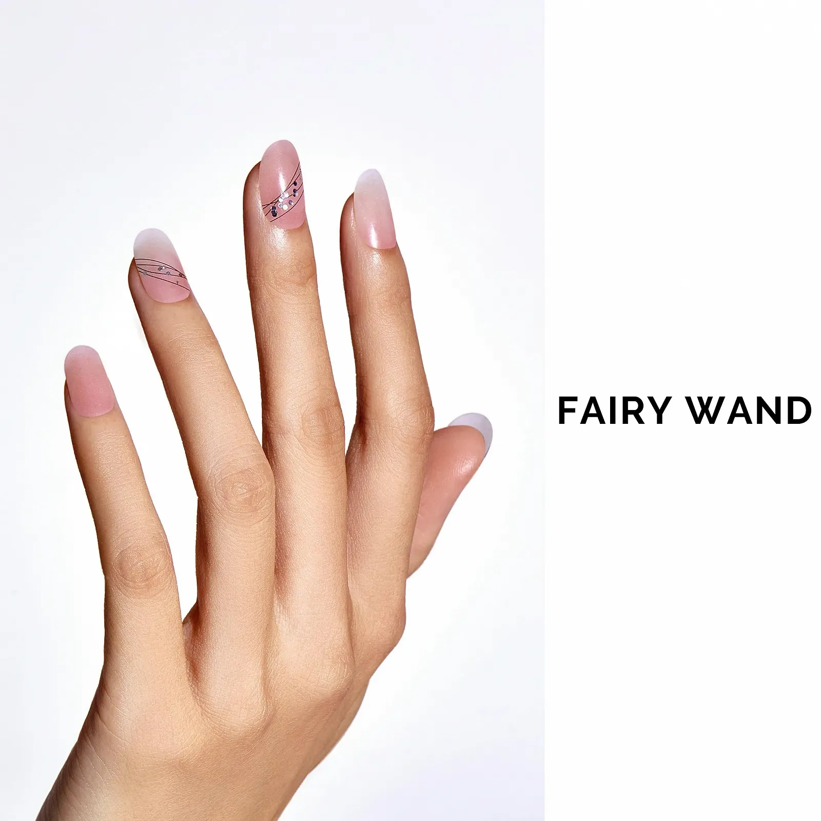 Наклейки для ногтей NAILOG Fairy Wand UV 34 шт. гелевые самоклеящиеся омбре, фото №2 Наклейки для ногтей NAILOG Fairy Wand UV 34 шт. гелевые самоклеящиеся омбре, фото №2