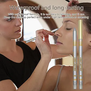 Олівець для очей Чорний Fowybe Водостійкий synthetic.ua - Фото 1