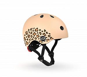 Шлем Scoot & Ride детский, унисекс, Graphics XXS, 45-51 см, леопардовый принт - Фото 1