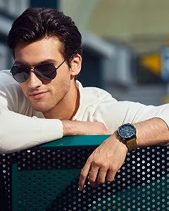 Годинник чоловічий Benyar Хронограф Кварцовий Шкіряний ремінець / нержавіюча сталь synthetic.ua - Фото 1