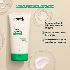 Средство для умывания Coats Gentle Hydrating Facial Cleanser с керамидами + гиалуроновой кислотой для увлажнения. Средство для умывания для мужчин и женщин. Средство для снятия макияжа. Для комбинированной и сухой кожи (150 мл) synthetic.ua - Фото 1