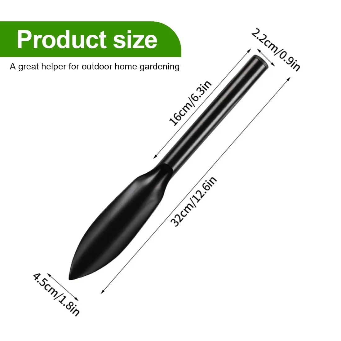 Лопатка садовая SGERUFZ для пересадки, пропалки, перемещения, разглаживания, копания и посадки., фото №2