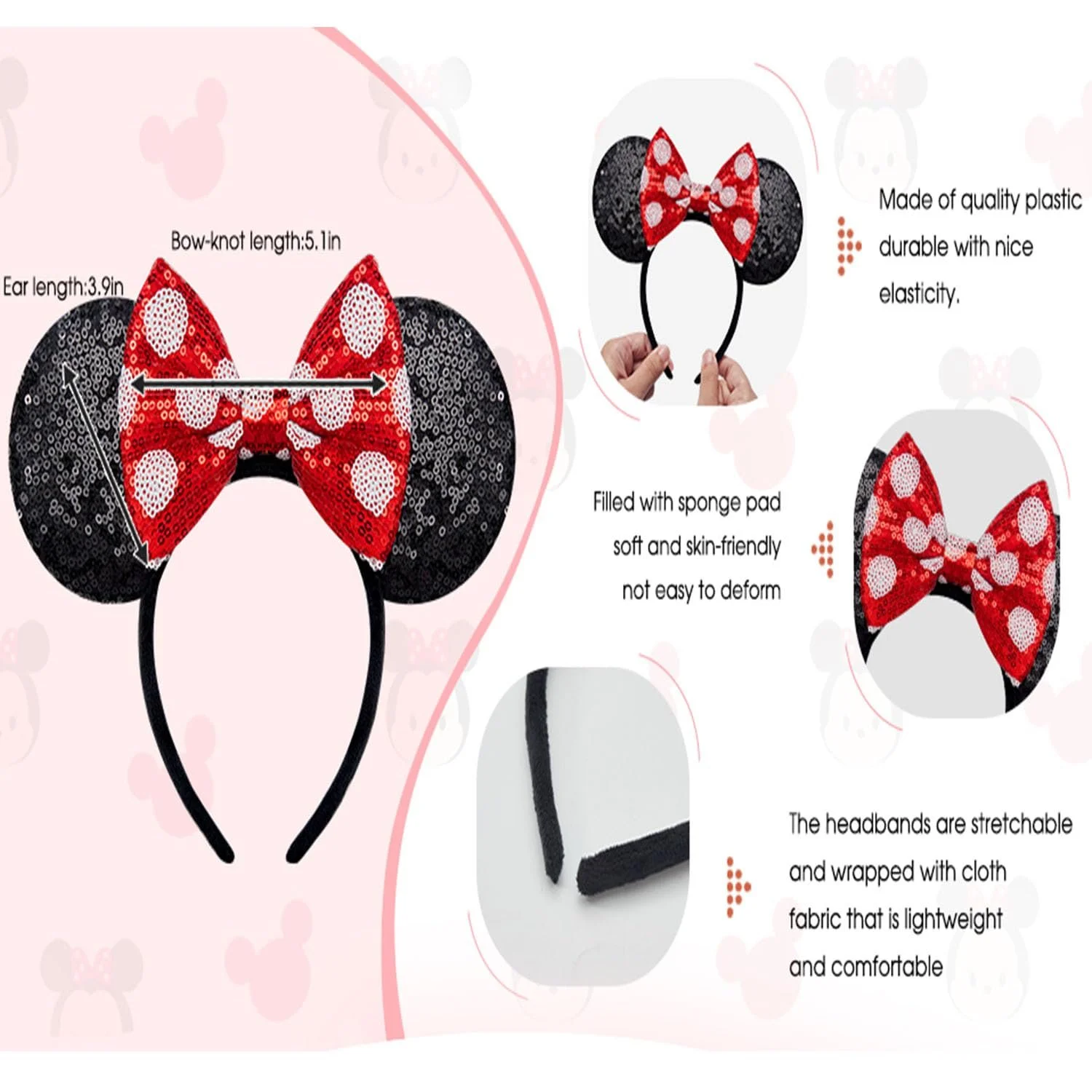 Обруч Ушки Мыши (2 шт.), фото №3