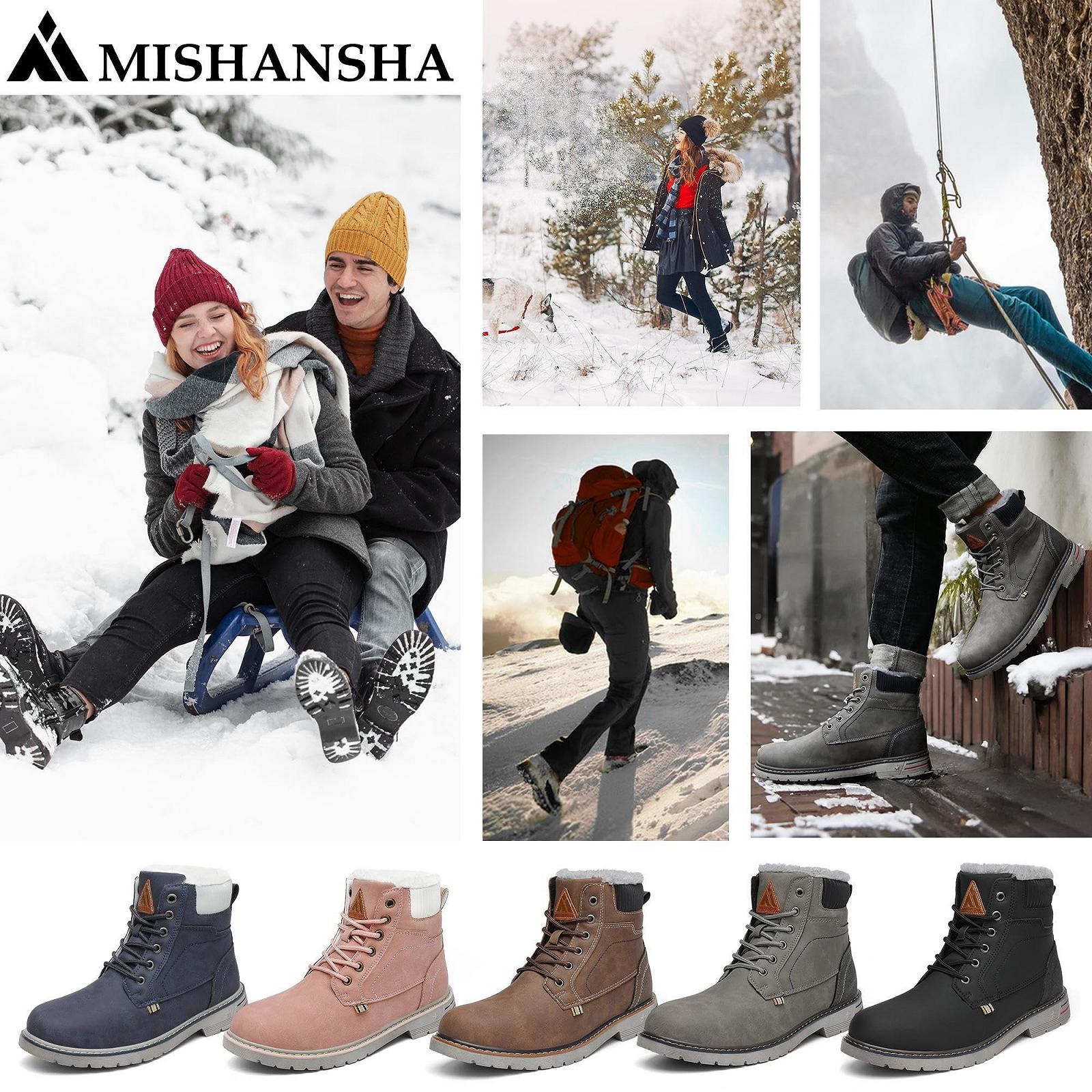 Ботинки зимние Mishansha для мужчин/женщин утепленные теплые зимние водонепроницаемые, фото №7