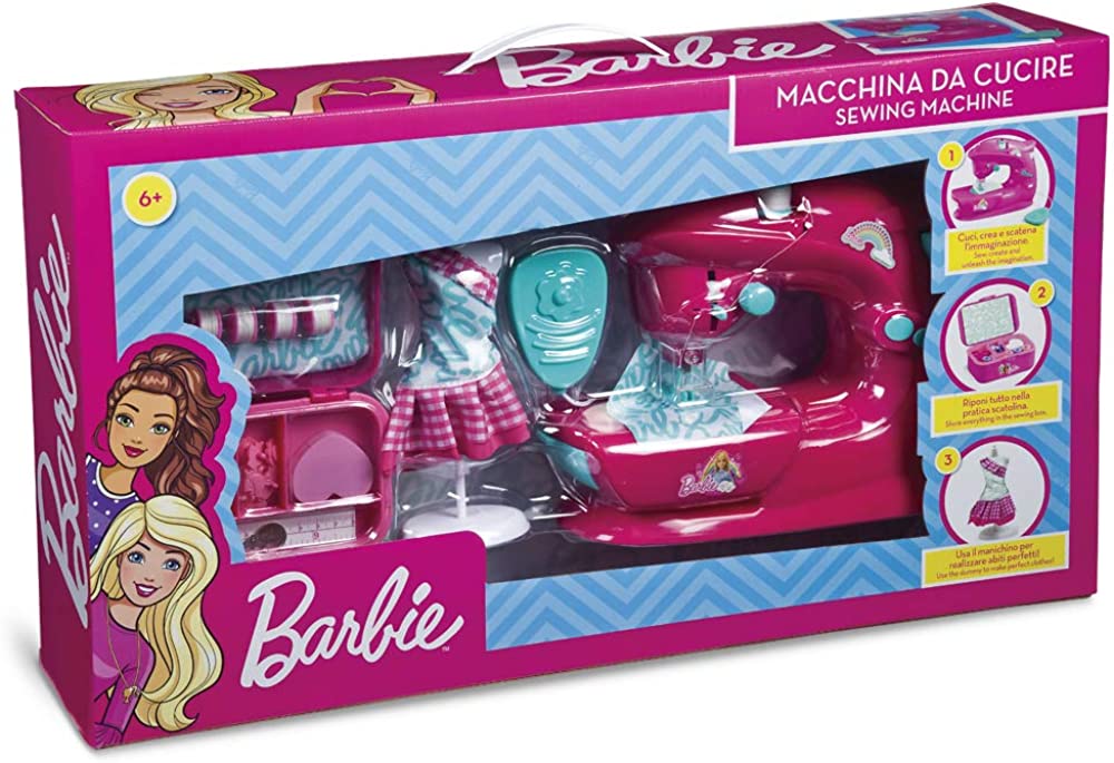 Детская швейная машинка Great Games Barbie GG00530 Розовая, фото №1