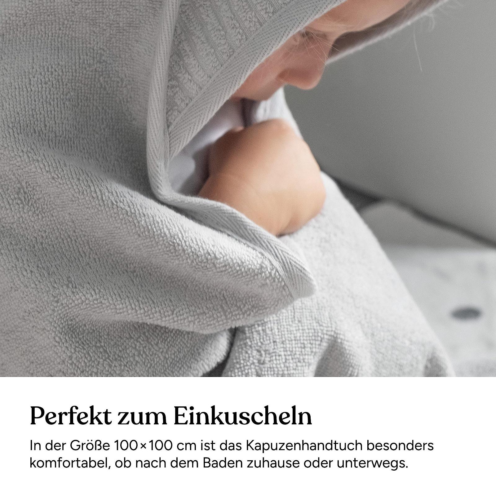 Полотенце с капюшоном Ehrenkind® детское 100 x 100 см, бежевый, фото №6