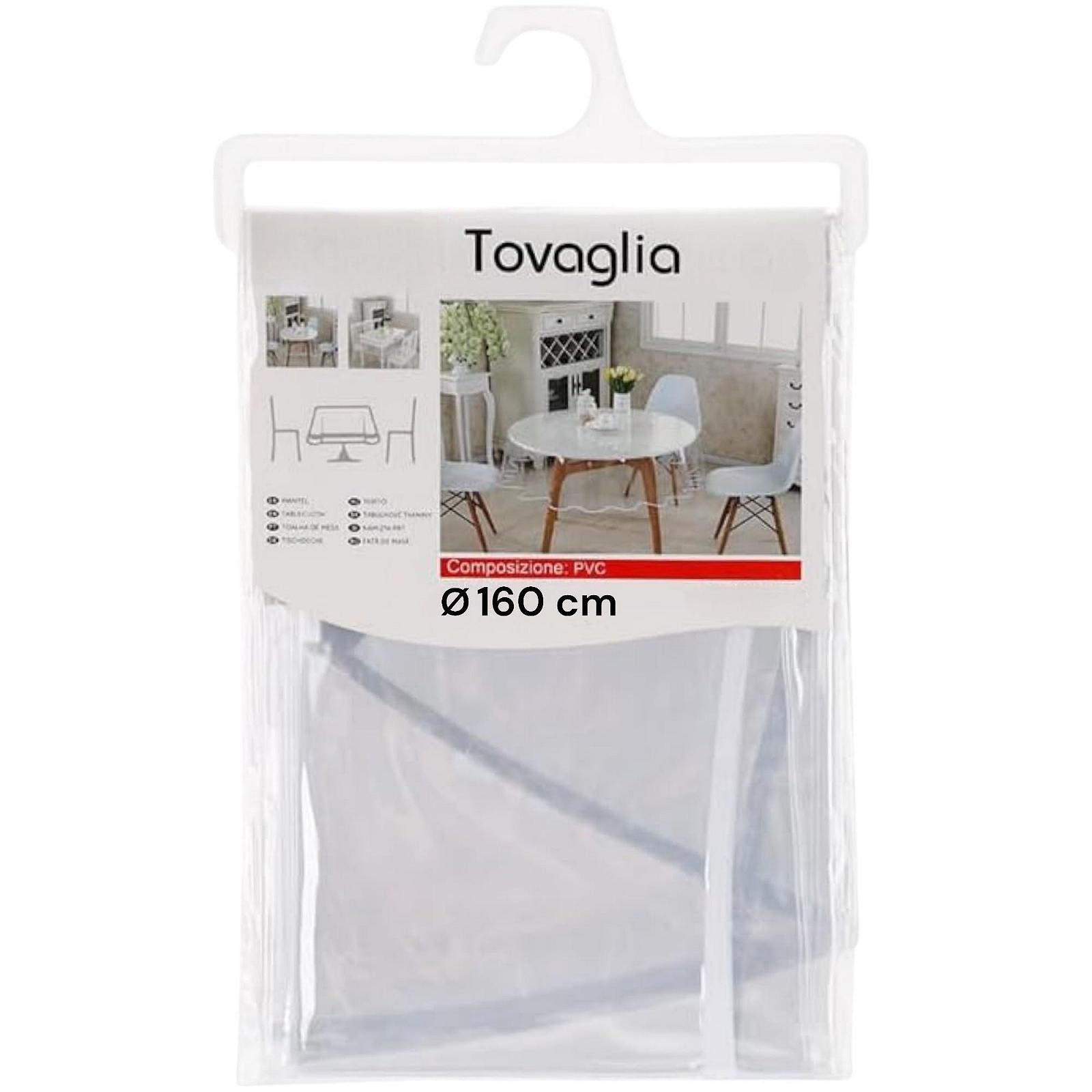 Скатертина Transparent PVC Laminated 160 см прозора, фото №3