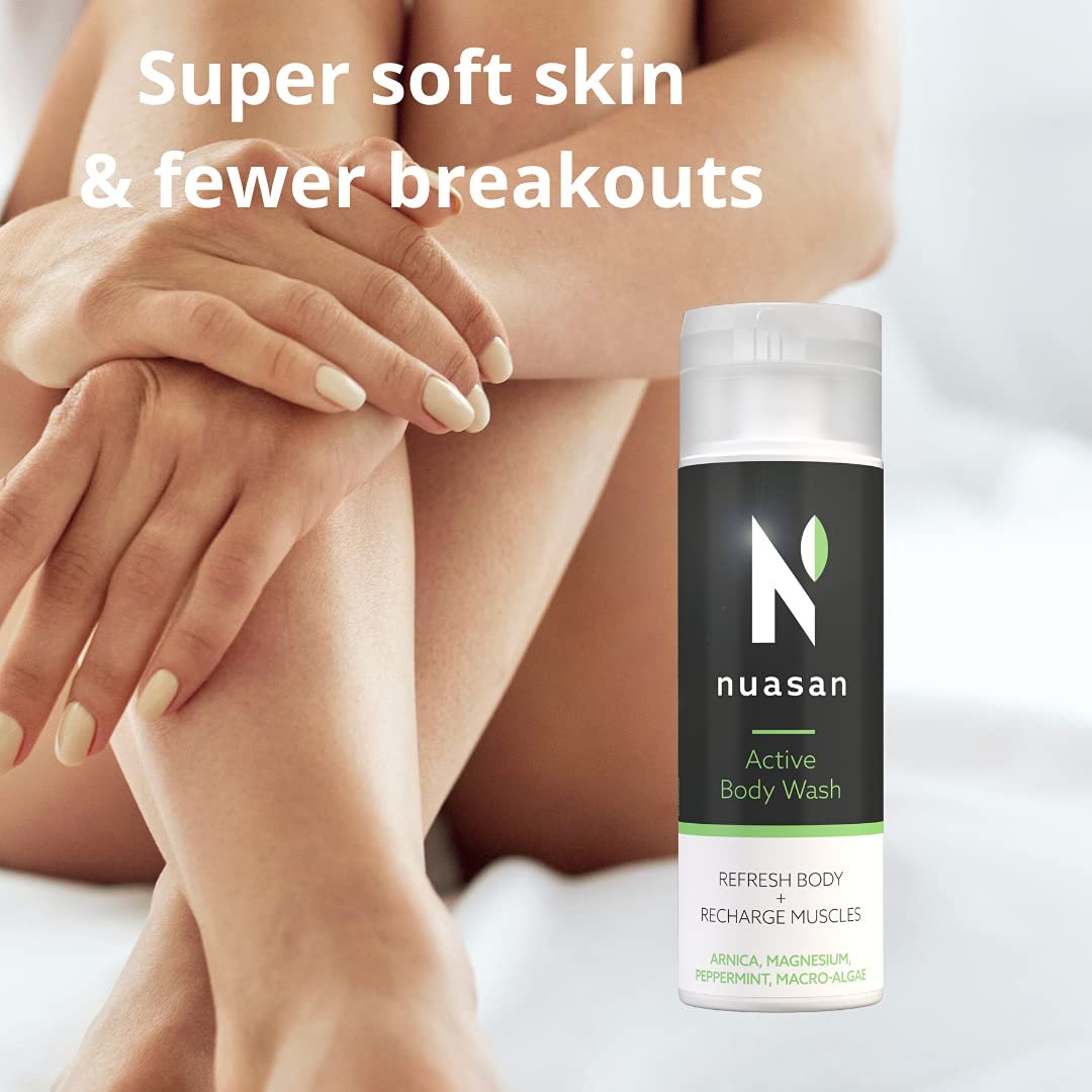 Натуральний гель для душу Nuasan Active Body Wash з арнікою та магнієм, фото №5 Натуральний гель для душу Nuasan Active Body Wash з арнікою та магнієм, фото №5