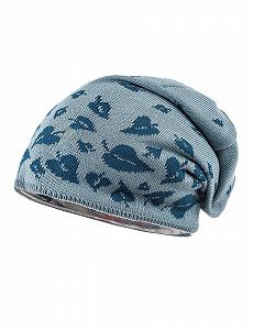 Шапка-бини двухсторонняя Maximo Leaves для девочек - Фото 1