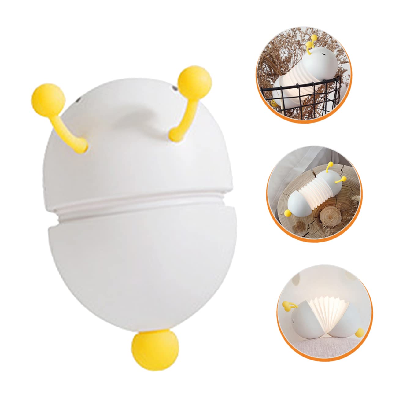 Лампа PRETYZOOM 3 x Настільна Гусениця Декоративна Нічник LED USB, фото №4 Лампа PRETYZOOM 3 x Настільна Гусениця Декоративна Нічник LED USB, фото №4