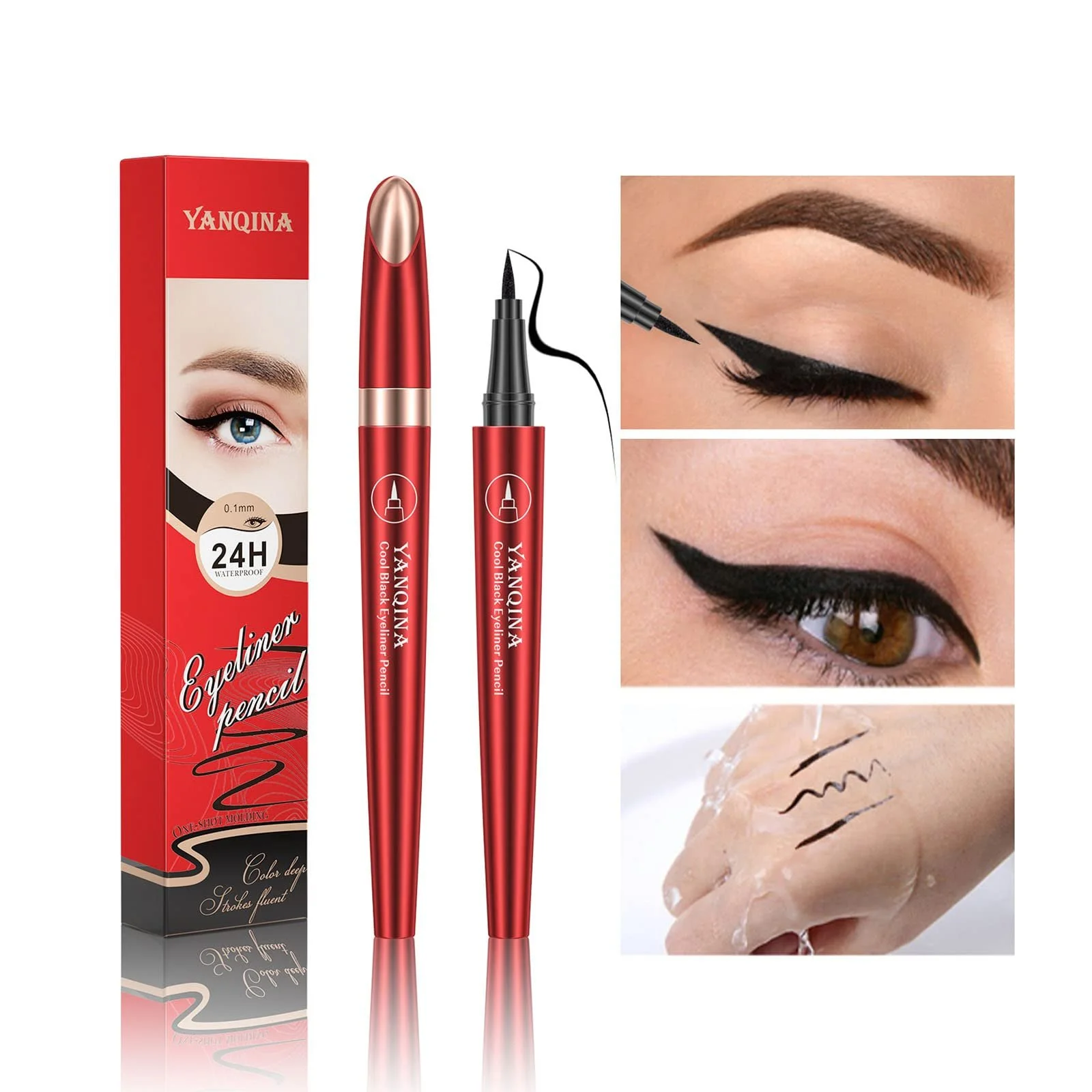 Подводка для глаз Водостойкая жидкая, фото №2