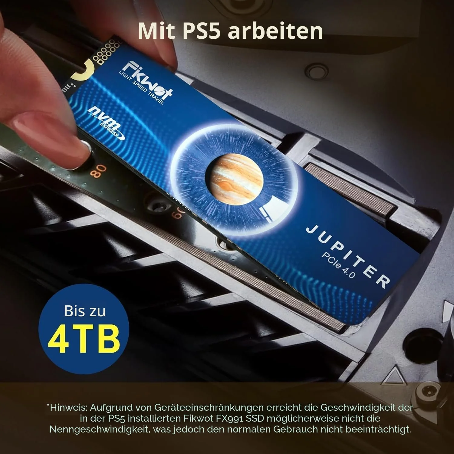 SSD-накопичувач Fikwot FX991 M.2 4TB NVMe PCIe Gen4 7300МБ/с, фото №5 SSD-накопичувач Fikwot FX991 M.2 4TB NVMe PCIe Gen4 7300МБ/с, фото №5