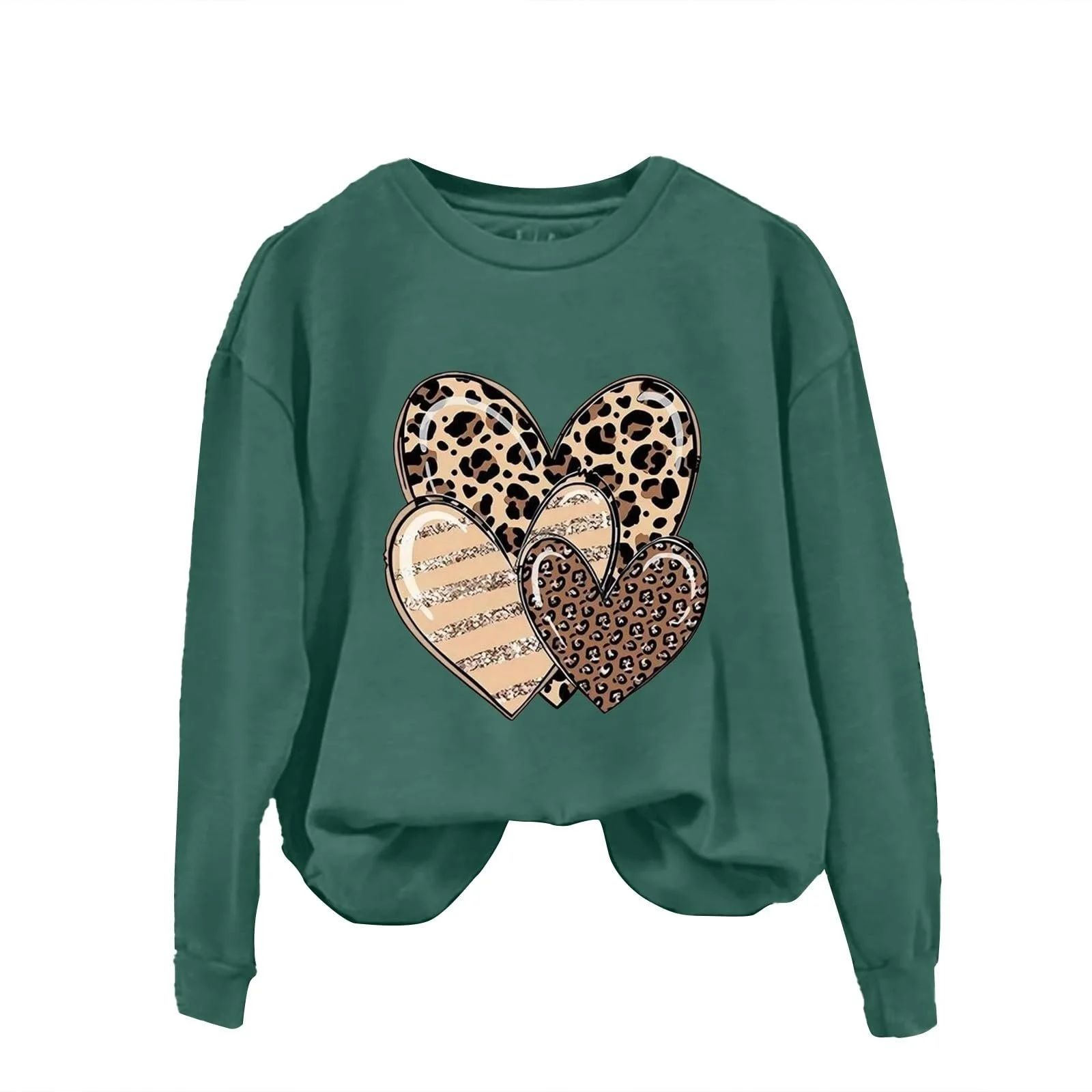 Свитшот Женский Рождественский 2025 День Святого Валентина Сердце Lollipop Графический, фото №2