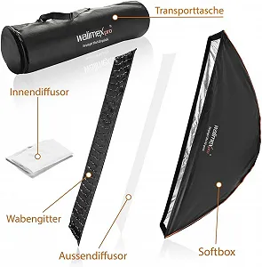 Софтбокс Walimex pro Studio Line Striplight SB QA / 30х140см / Чорний synthetic.ua - Фото 1