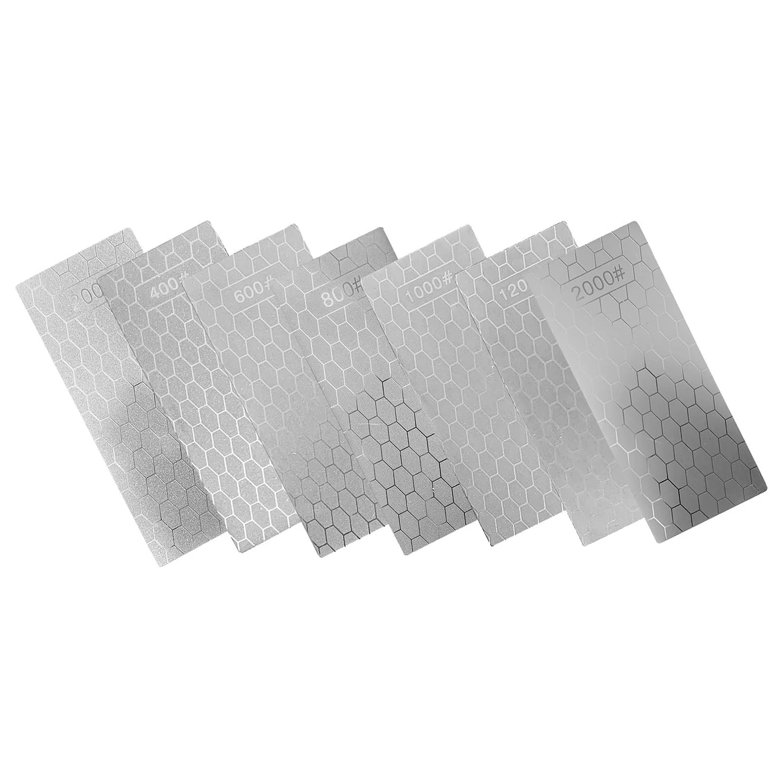 Камень точильный алмазный с нескользящим основанием 200/400/600/800/1000/1200/2000 зернистость сотовый дизайн, фото №5