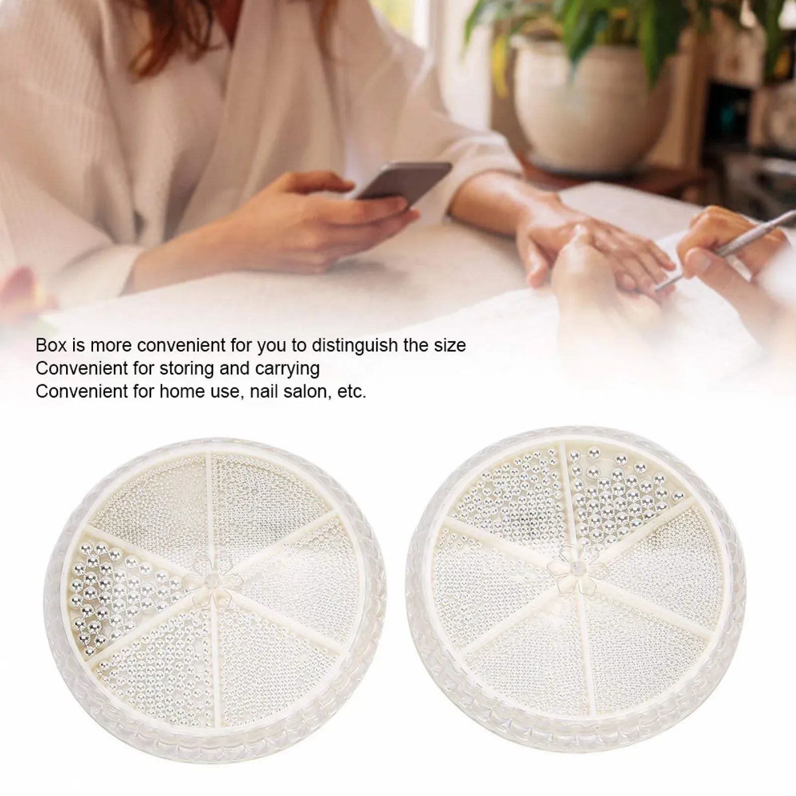 Бісер Аксесуари 6 Сітка Салонний Дизайн Нігтів Міцні Стрази для Домашнього Використання, фото №6