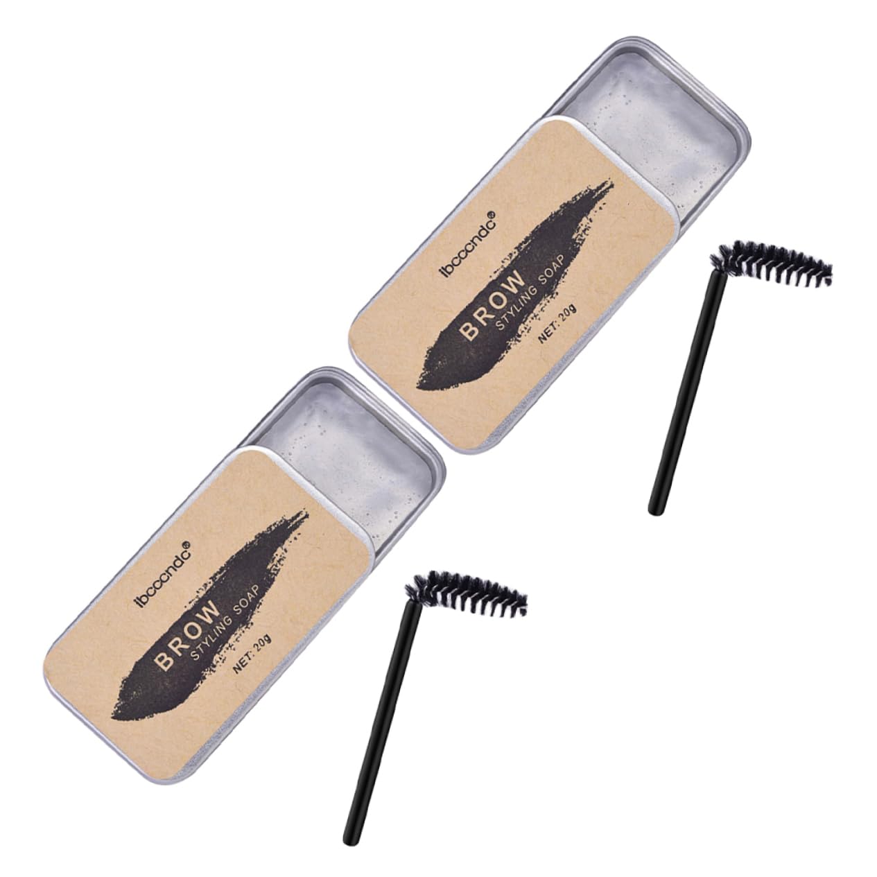 Паста FRCOLOR 2 Набори Натуральний Бальзам для брів Помада для оформлення брів з пензлем Нержавіюча сталь 3D, фото №1