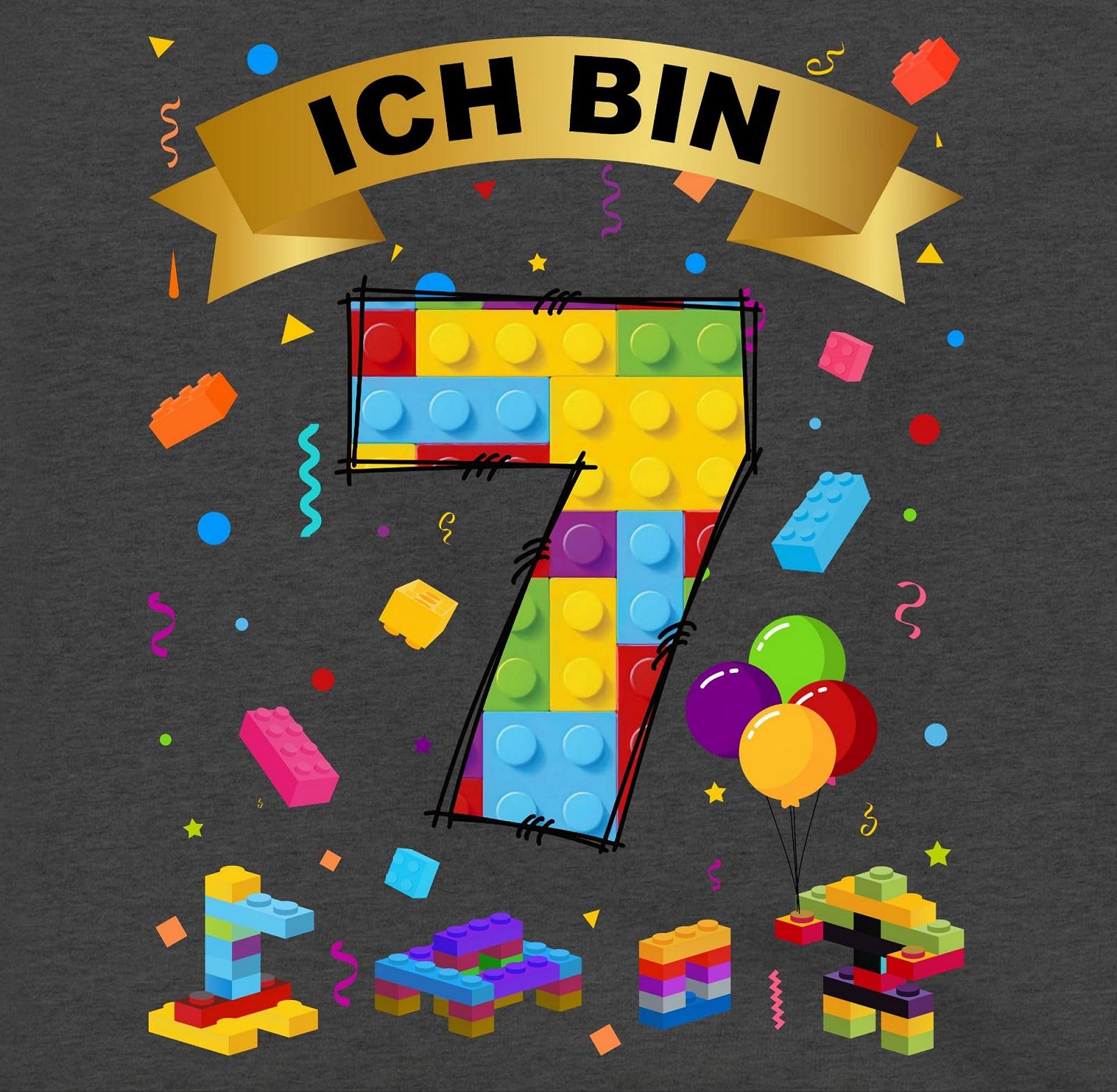 Детская толстовка Shirtracer 7th Birthday - I Am 7 Building Blocks, фото №2