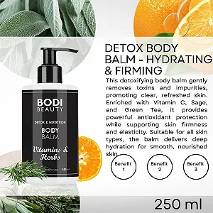 Бальзам для тіла Detox з вітаміном C, шавлією та зеленим чаєм 250 мл synthetic.ua - Фото 1