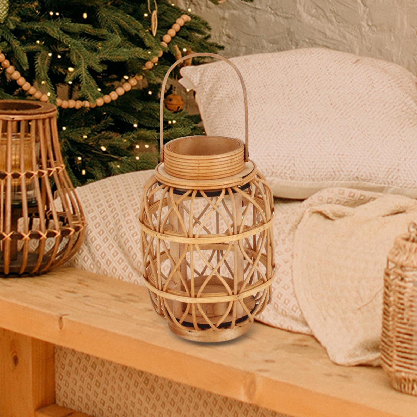 Підсвічник Baoblaze Rattan Декоративний плетений свічник для дому, фото №2