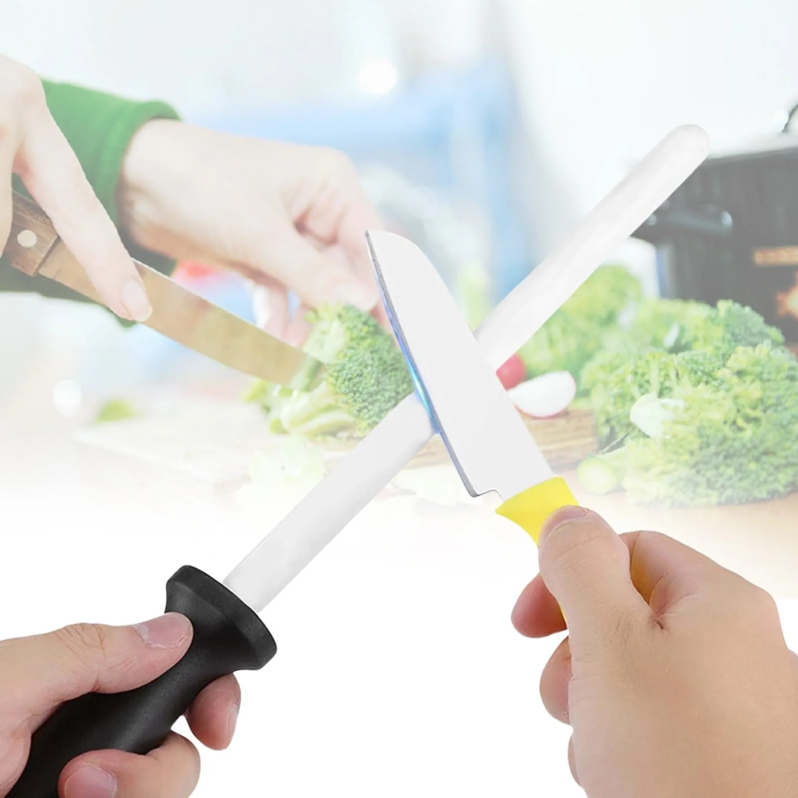 Мусат керамічний для заточування ножів Професійний для кухні, фото №3