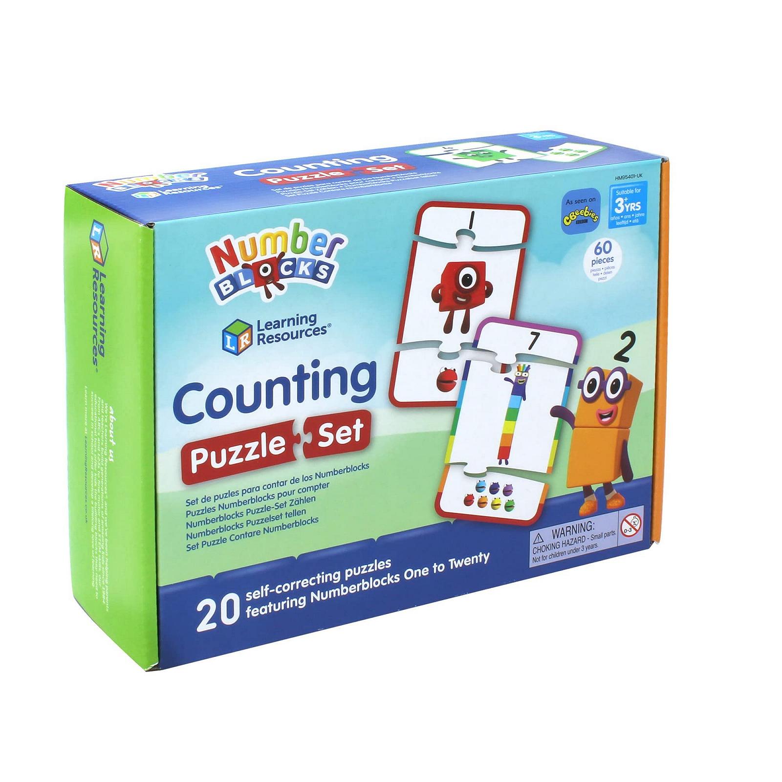 Набір пазлів Learning Resources Numberblocks Counting 1-20 20 штук 3-компонентні від 3 років, фото №7