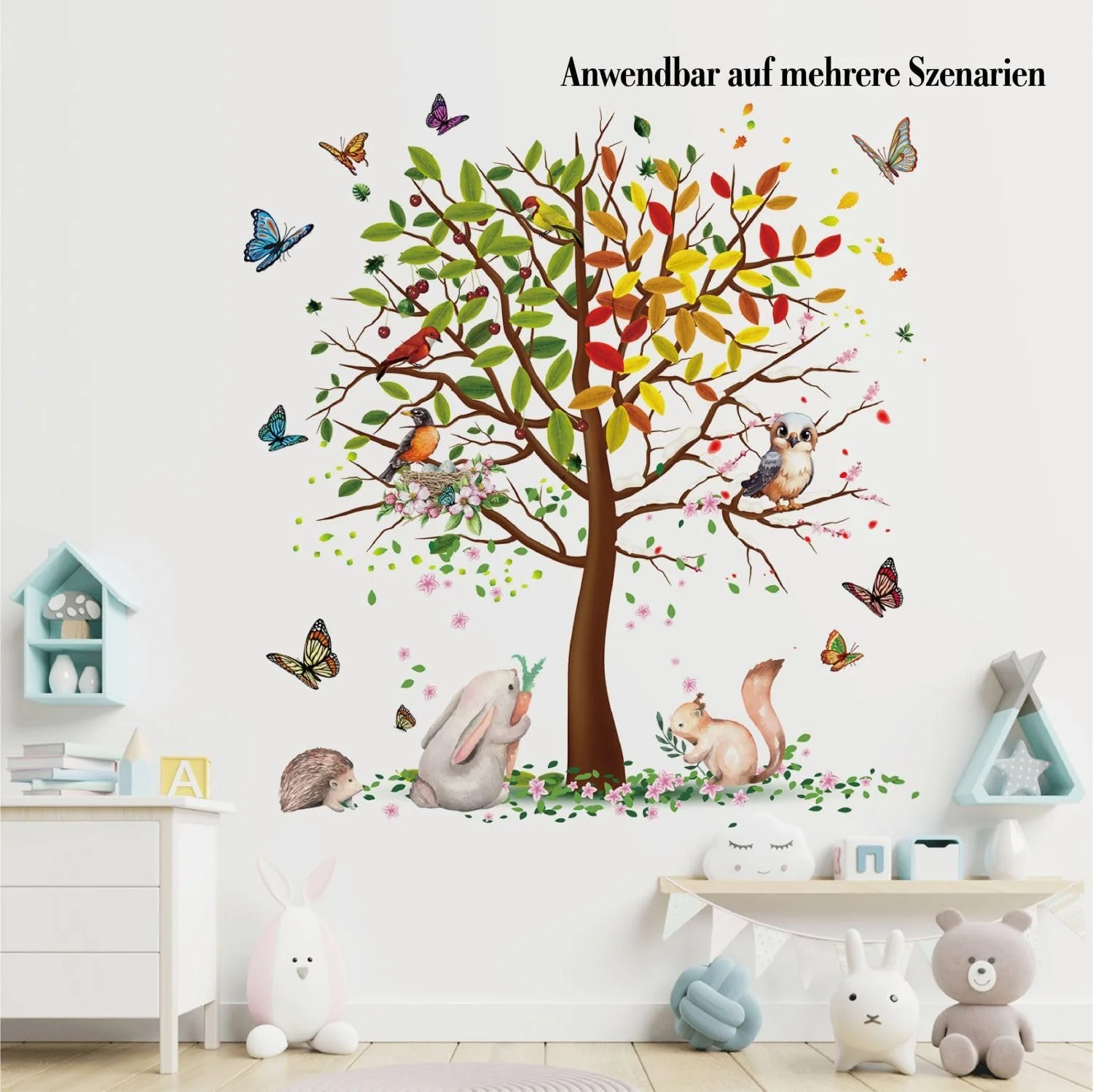 Наклейка на стіну Birds on Tree Four Seasons XXL 116 x 123 см вінілова, фото №6 Наклейка на стіну Birds on Tree Four Seasons XXL 116 x 123 см вінілова, фото №6