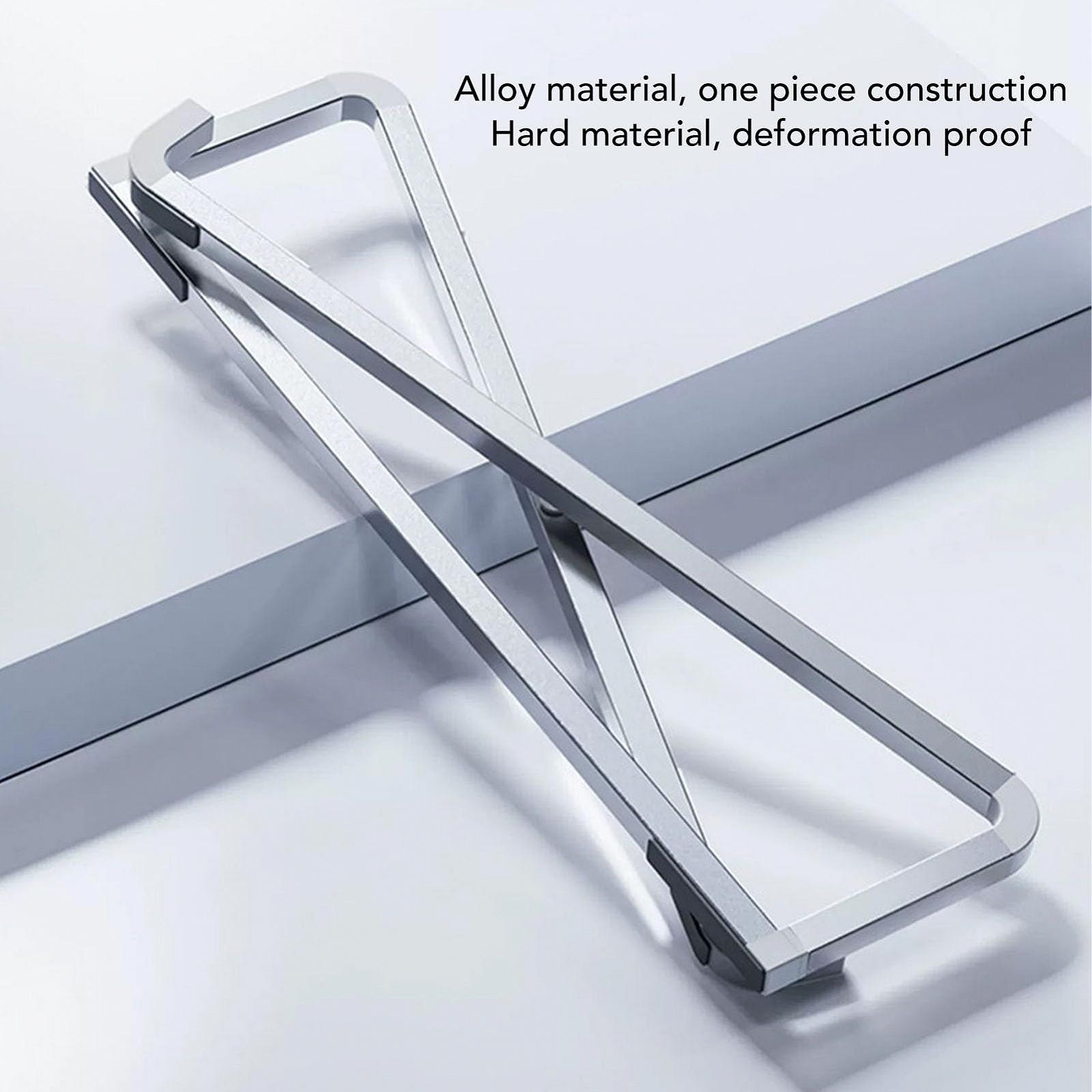 Підставка для ноутбука складна, легка портативна з алюмінієвого сплаву з нековзними силіконовими накладками для планшетів 12-18 дюймів, фото №2 Підставка для ноутбука складна, легка портативна з алюмінієвого сплаву з нековзними силіконовими накладками для планшетів 12-18 дюймів, фото №2