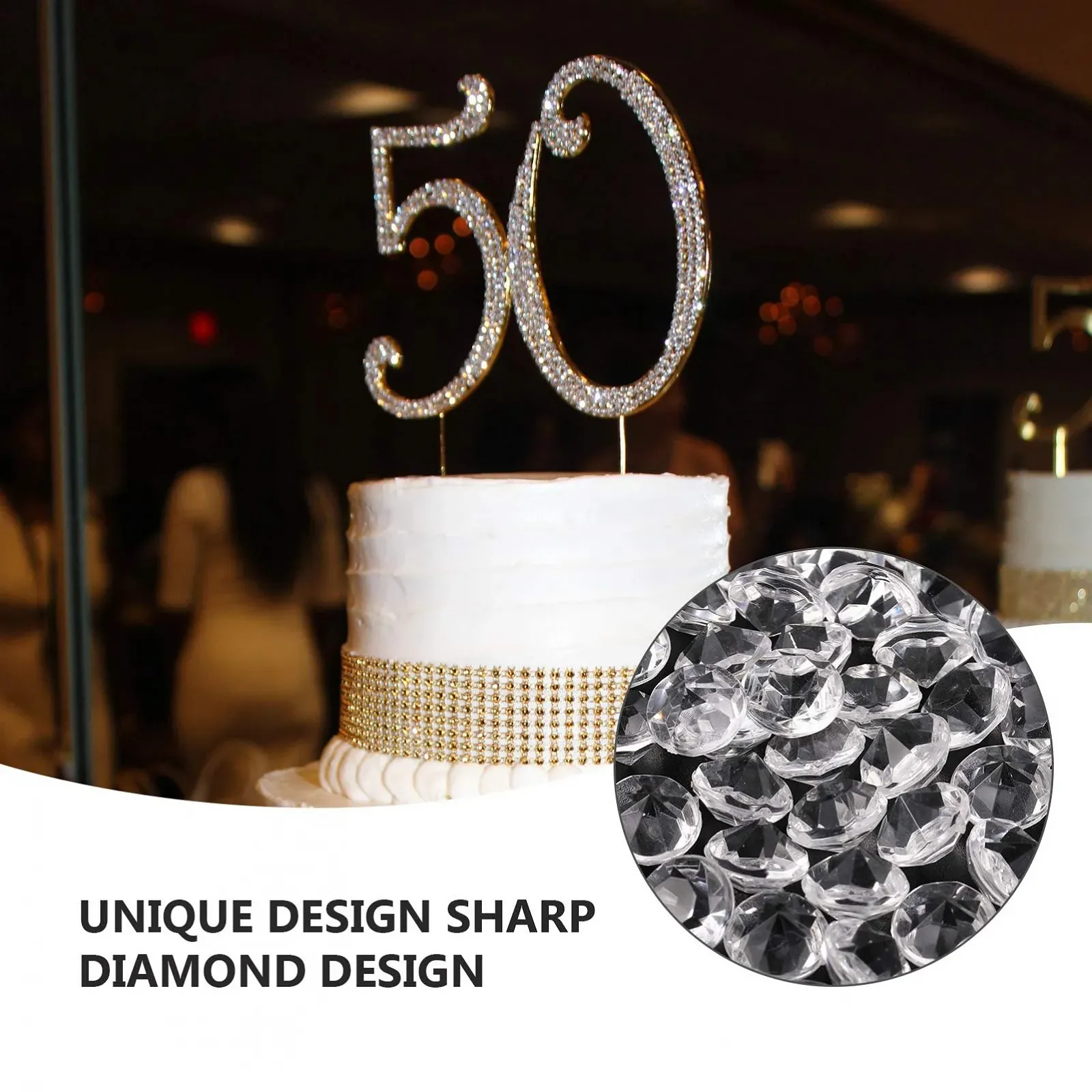 Стразы Hohopeti Акриловые прозрачные 500 шт., фото №9